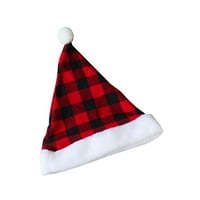 Božićna kapa modna rešetka Santa Claus Xmas CAP za odrasle muškarci Ženska djeca