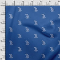 Onuone pamučni dres Blue tkanina azijski blok paisley diy odjeća odvažnu tkaninu tkaninu od dvorišta