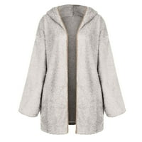 Floleo jaknski kaput za žensko čišćenje Jesen Ženski džep za rekreativne dugih rukava