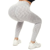 Nejasne gamaše za žene Ženske modne rastezanje joge tajice Fitness Trčanje teretane Hlače Aktivne hlače Zimska plišana toplo visoki struk elastične tanke hlače vunene kašmire