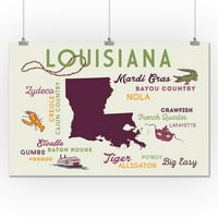Louisiana, tipografija i ikone