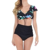 Ženski kupaći kostimi odjeća za klizanje bešavne trokut dva sa prorezom na plaži Bikini Tankini setovi
