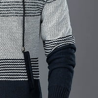 FESFESFES muški džemper od pletenja na vrhu pletiva za jesen i zimsku zgusnuta toplinu casual kapuljača
