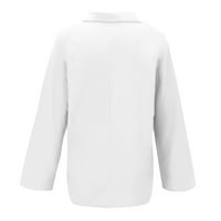 TUPHREGYOW ženske pamučne posteljine vrhovi čišćenje putničke zaslonske bluze za radnoj bluza Novi stil