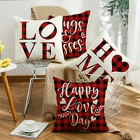 Crvena ploča sa platnom serije za valentinovo jastuk za kauč na kauč jastuk na kauč jastuk nagib na