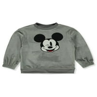 Disney Mickey Mouse Baby Boys 'dvodijelni baršun Joggers postavio je odjeću - siva, mjeseci