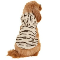 Hoodies Baywell Sherpa - mekana, leopardska odjeća za pse - topla, zimska odjeća za štenad, mali psi