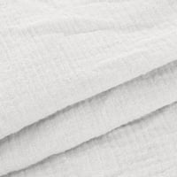 Trendy Pulover modni sk-vrat pad dugih rukava plus veličine vrhova opružna odjeća za žene od pune košulje bijeli xl