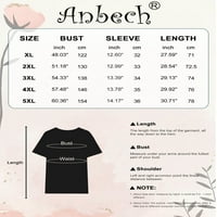 Kršćanske majice Anbech plus grafički religiozni vrhovi blagoslovljene djevojke cvjetne majice za poprečnu