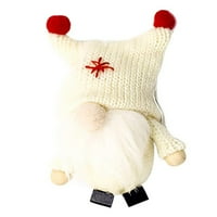 onhuon božićna vuna slatka lutka rudolph plišana dekoracija lutke ručno rađena viseći privjesak za zabavu