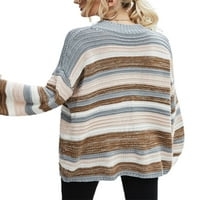Seyurigaoka Ženski modni pružni blok Vrhunski elegantan pulover džemper za dame