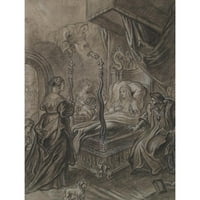 Krug Erasmus Quellinus II Crni moderni uokvireni muzej umjetnički print pod nazivom - Anne od Bretanja