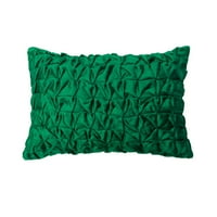 Zeleni 12 X16 lumbalni navlake za jastuče, baršunaste čvorove i teksturirane duguljaste jastuke za kauč,