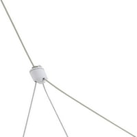 Oukaning Moderni luster kružni LED stropni privjesak Podesiva visina 1-prsten stropni viseći osvjetljenje