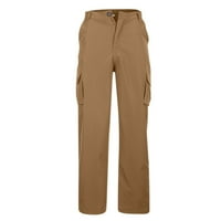 Muški teretni hlače Casual Chiffon Carpenter Hlače Ležerne šifon plus Veličina opušteni fit multi-džepovi