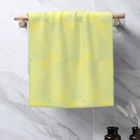 Upijajući ručnik, meka žuta žuta geometrijska ručnik za palicu za kupanje za kupanje, pogodno za svu