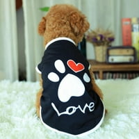 Luxsea kućnog ljubimca za kućna odjeća Puppy prsluk majica slatki psi kandža uzorak pidžamas ljetna