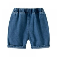 Baby Boys traperice kratke hlače od malih letnjih casual elastičnih šarkiranih traperice kratke hlače 1- godine
