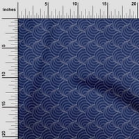 Onuone pamučna svilena tkanina školjka Geometrijska Sashiko Ispis tkanina sa širokim dvorištem