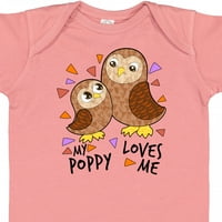 Inktastic moj mak voli me-slatka Owl Family Gift Baby Boy ili Baby Girl Bodysuit