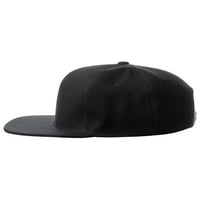 Classic Snapback Hat Custom A do Z Početna povijena slova, crna kapa bijela pisma na mornaricu