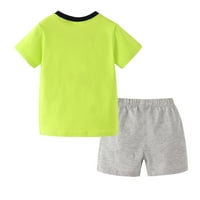 Baby Boys Ljetna odjeća setovi za dječake TODDLER kratki rukav Cartoon Print majica Tors Hotsas Childs