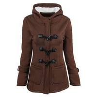 Simplmasygeni jakne za kaput za čišćenje žena Žene Solid Color Horne Gumbi Cardigan podstavljeni kaput