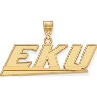 SS pozlaćeno srebro sa GP Logoart Istočni Kentucky University Srednje privezak proizveden u Sjedinjenim