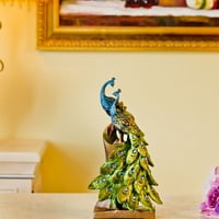 Plava desktop ukrasna rezin peafowl desktop ornament za obnovci radne površine ukras