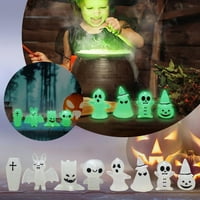 Anvazise Halloween Ghost ukrasi svjetlosni ukrasni kontrast County Green Green Light zastrašivanje Ukrasite
