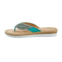Daeful Women Platch Sandal Slip na flip-flops plaža Sandale datumi Comfort Neklizne etničke klizne papuče