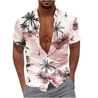Košulje za muškarce Modne košulje za muškarce Modni casunski tasteri Hawaii Ispis Ispirt Shortdown Majica