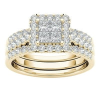 Par prstenovi pozlaćeni otvor Zircon prsten klasični nakit prstenje za prstenje 9
