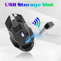 Punjivi bežični Bluetooth miše s više uređaja sa DPI opcijama, ergonomski optički prenosiv tihi miš za LG Optimus Pad LTE bijeli zeleni