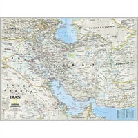 Nacionalne geografske karte Re Iran Classic Laminirani