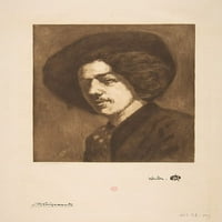 Thistlers portret samog postera print Henri-Charles Gu̩rard
