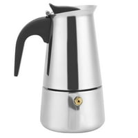 Henmomu 200ml Prijenosni aparat za kavu Moka lonac od nehrđajućeg čelika Kava za kavu za kavu za kućnu