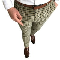 Muške hlače sa čvrstim bojama široke noge Sredine casual busine patentne patentne patentne patentne
