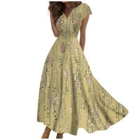 FopP prodavač ženska haljina maxi haljina casual haljina šifonske haljine ljuljačka haljina od pune