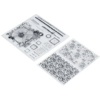 DOMQGA Clear Maimrs DIY Stvaranje sigurnih pouzdanih prozirnih TP-a za ponovni ukrasni ručni pribor, gumene marke, set