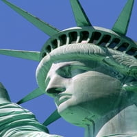 Vati; Izbliza glave statue Liberty, Manhattan, New York, NY, USA Poster Print