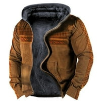 Muška jakna sa punim zip duksevima, fleece duksevi duksevi, 3D Print Basic Ležerne prilike i zimska