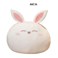 Lijepa zečja glava plišana jastuk punjena zečja lutka slatka osjetljiva punjena figurica za bebu prate igračku za spavanje