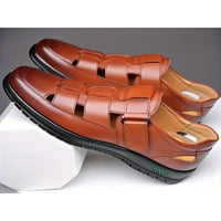Tenmi Muške kožne cipele Zatvorene nožne cipele Summer Business Sandale izdužene ležerne sandale muške