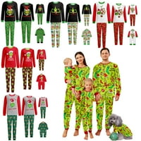 Porodica Grinch Porodica Božić Pijamas Set Xmas Grinch tiskani salon za spavanje za spavanje praznika