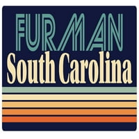 Furman South Carolina Frižider Magnet Retro dizajn