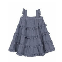 Djevojke Toddler haljine Ljetna karirana haljina Dječje torte haljina odijevanje Dječje haljine haljina