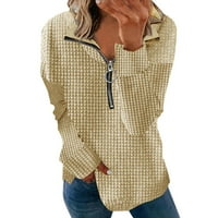Majice za žene vrhove Dressy Ležerne duljine rukave V izrezske košulje i bluze Košulje sa zatvaračem