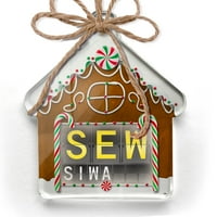 Ornament tiskan jednostran šift aerodroma Siw za Siwa Christmas Neonblond
