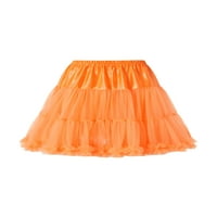 Ženski elastični struk šifon Petticoat Puffy Tutu Tulle suknje Princess Ballet Dance Pettiskirts Mondershirt